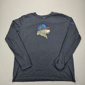 Columbia Bear Graphic‎ Long Sleeve Crew Neck T-Shirt Outdoors XXL